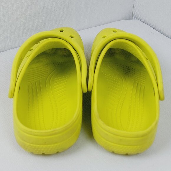 Crocs Men\'s Kiwi Yellow Classic Perforated Slingback Clogs Size US 6 main image 10